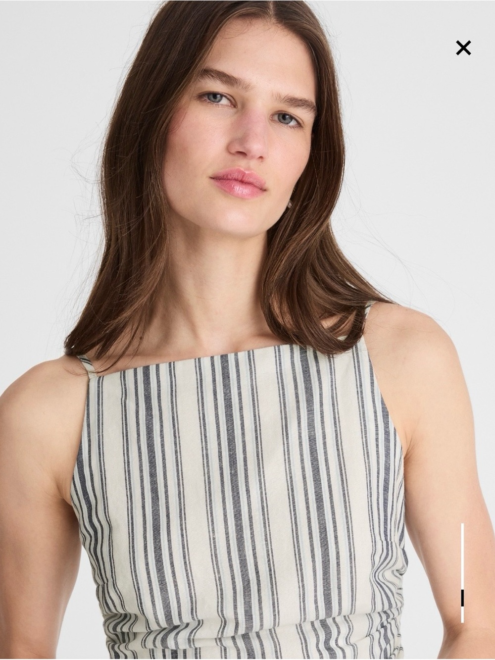 Madewell Ruched Square Neck Tank - Picture 4 of 9